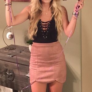 $5 SALE! Mauve Mini Skirt